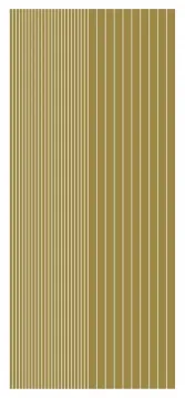 Gold Mirror Straight Line Dazzles&trade; Stickers